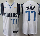 Mavericks 77 Luka Doncic White Nike Swingman Jersey,baseball caps,new era cap wholesale,wholesale hats
